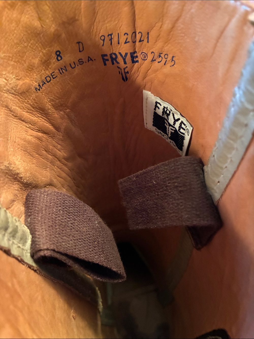 Vintage Frye Campus Tall Stovepipe Boots - 8D Mens - 10M Womens - Picture 9 of 16